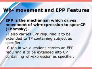 Wh Movement | PPTX