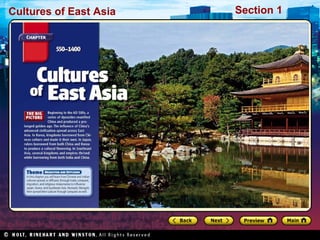 Cultures of East Asia

Section 1

 