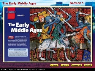 The Early Middle Ages

Section 1

 