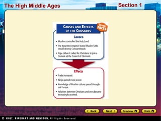 The High Middle Ages

Section 1

 