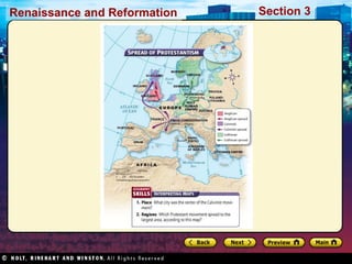 Renaissance and Reformation

Section 3

 