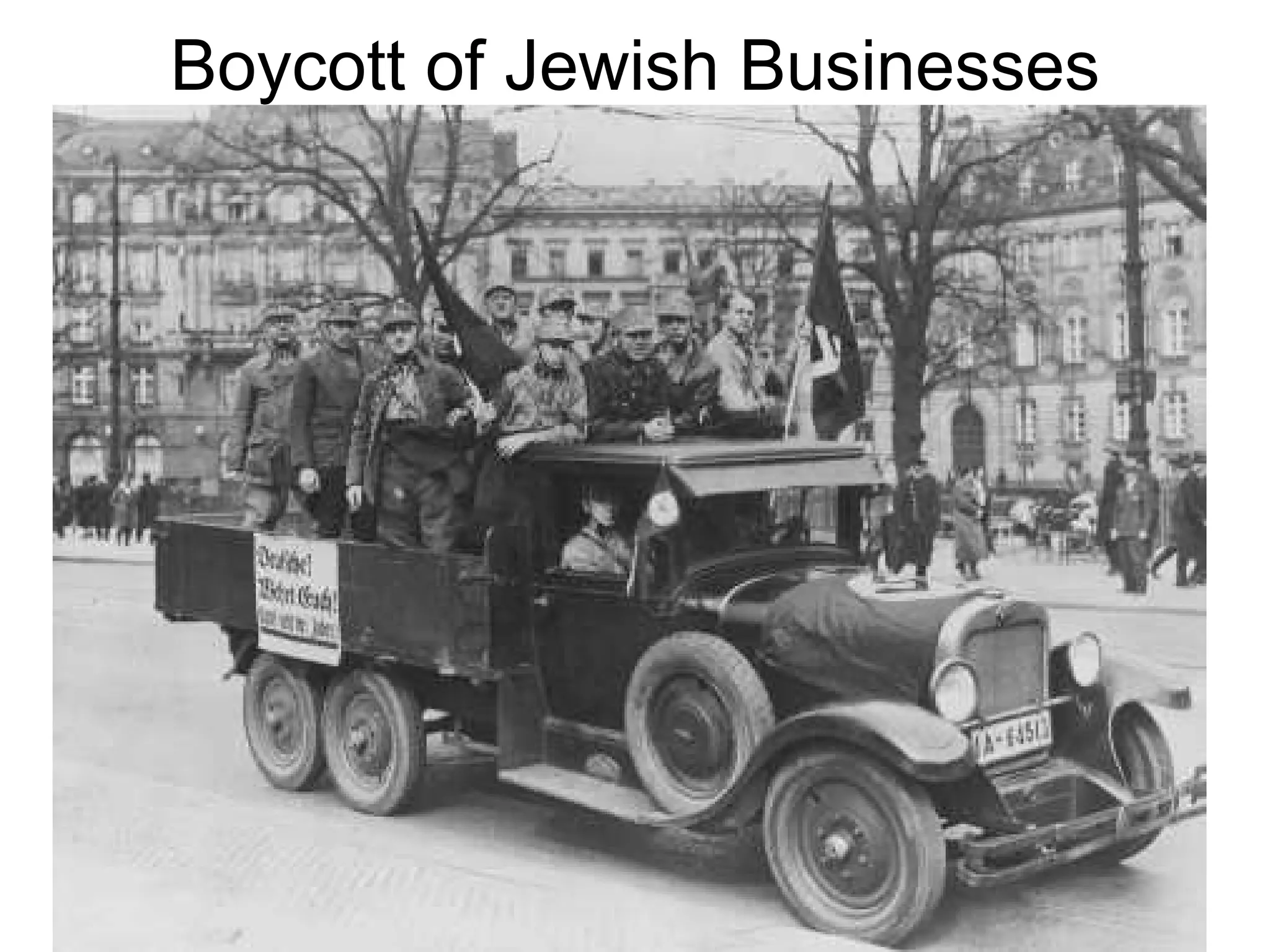 Boycott of Jewish Businesses
 