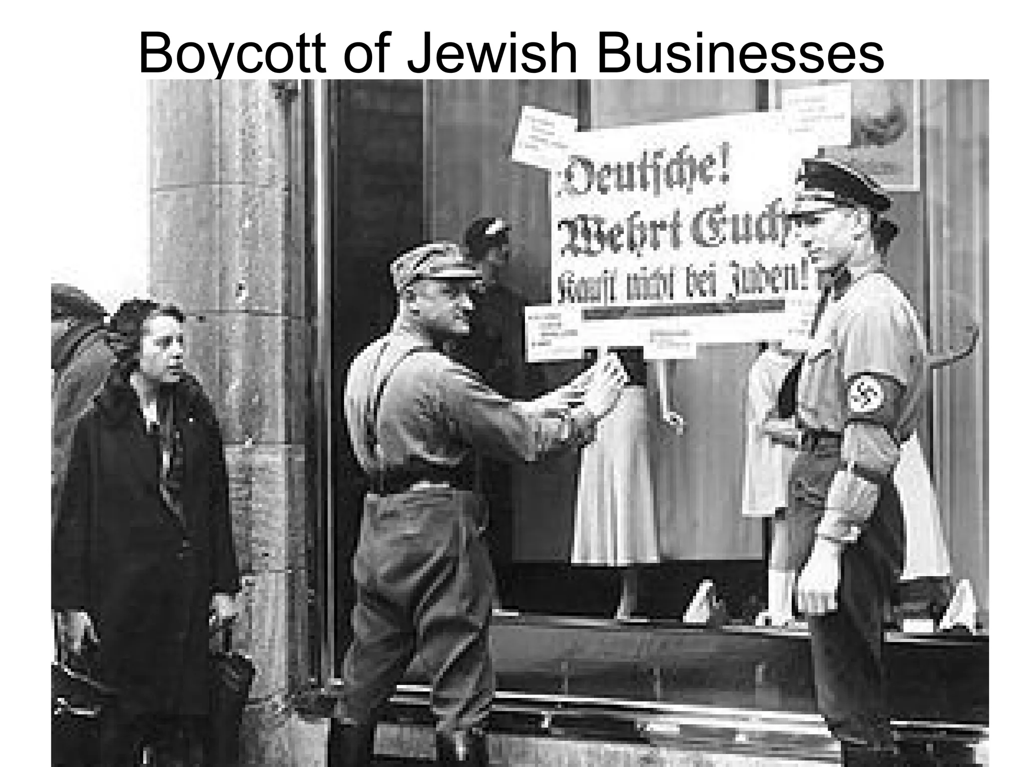 Boycott of Jewish Businesses
 