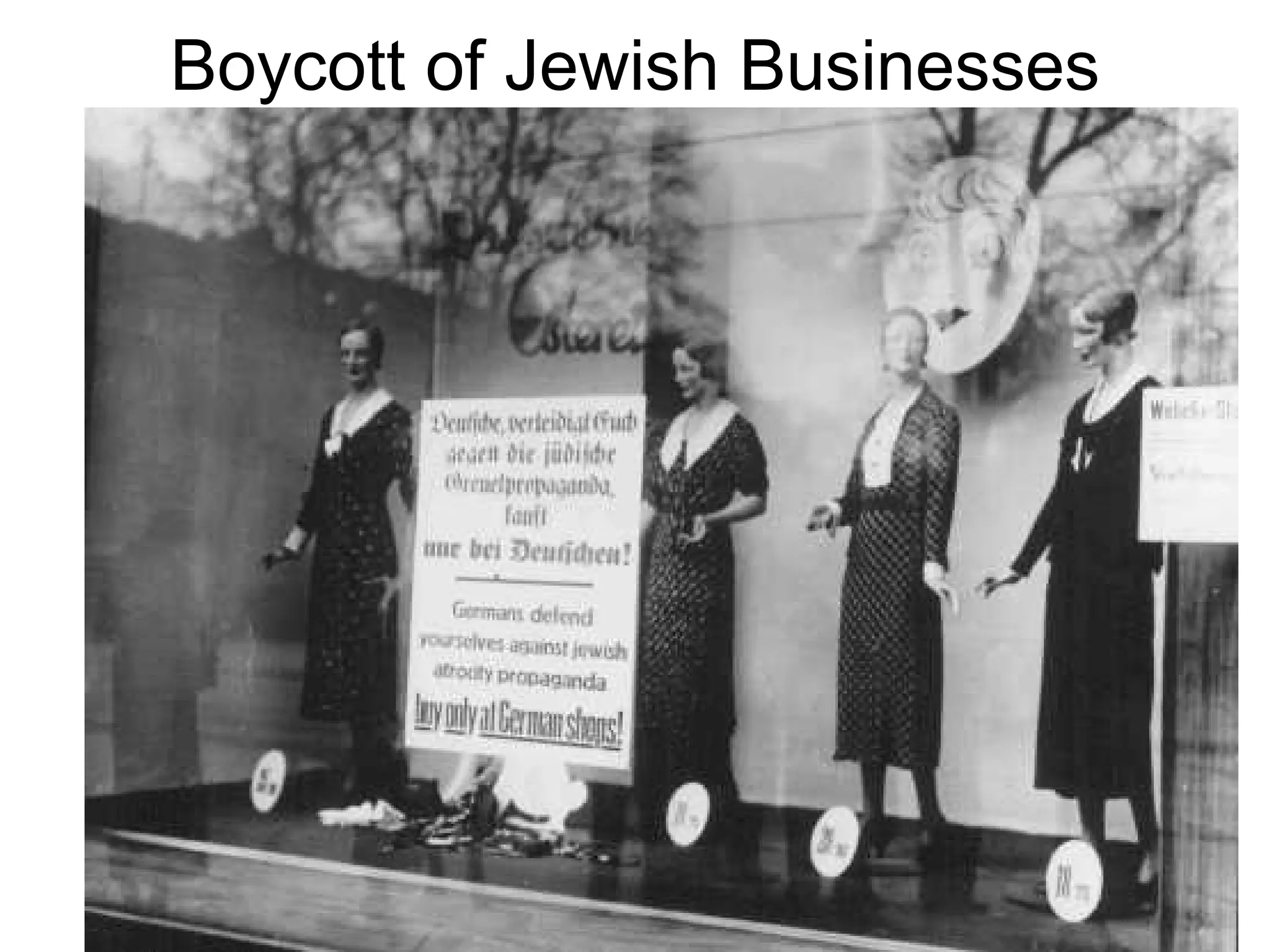 Boycott of Jewish Businesses
 