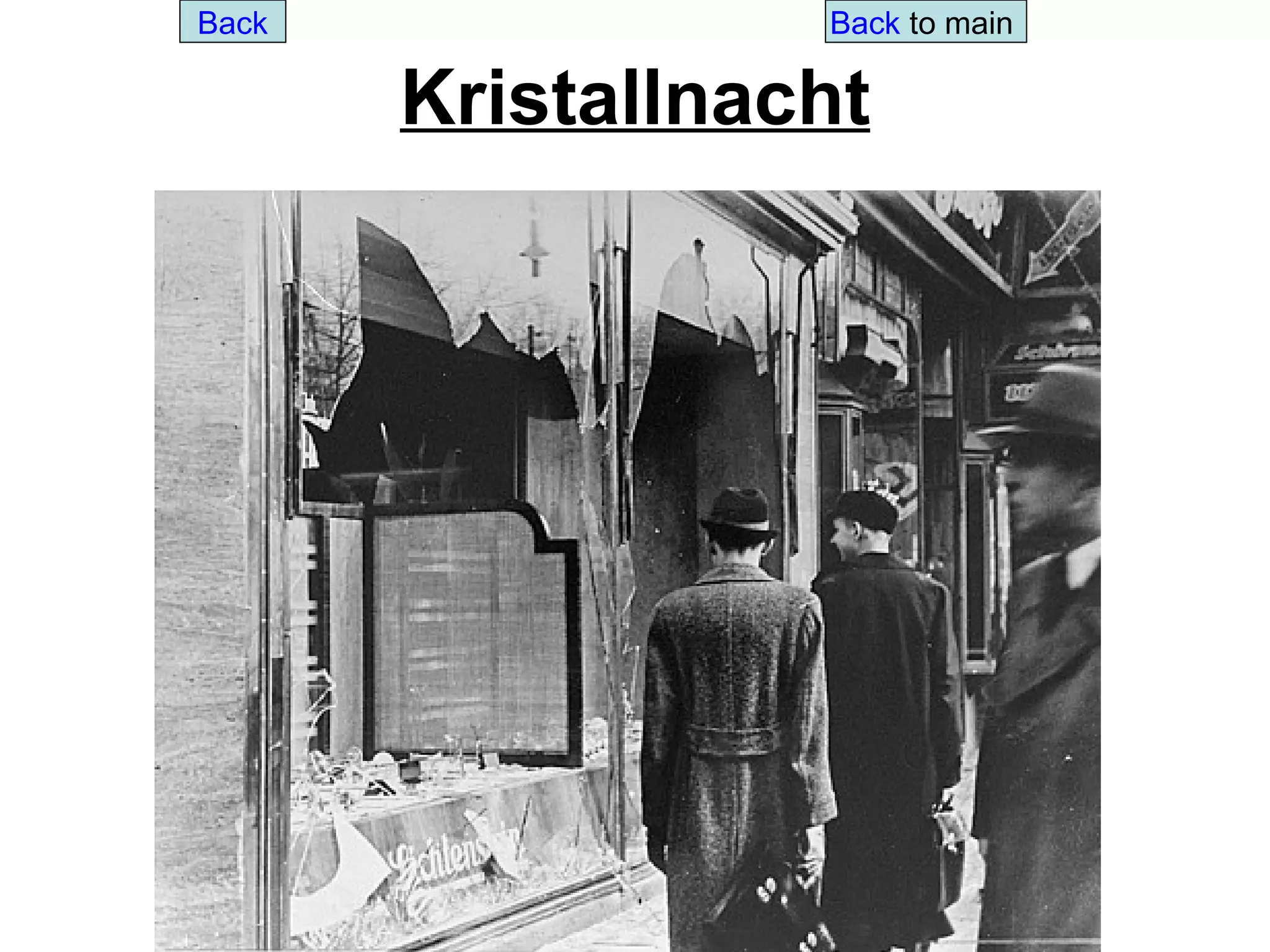 Back              Back to main

       Kristallnacht
 