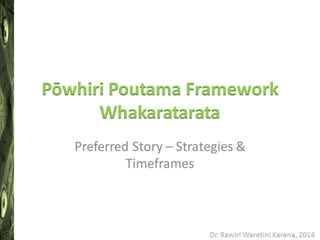 Poowhiri Poutama Framework Session 4 Whakaratarata
