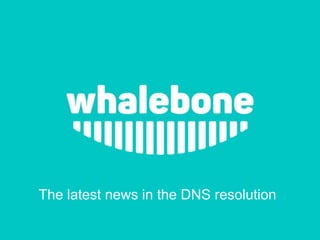 The latest news in the DNS resolution
 
