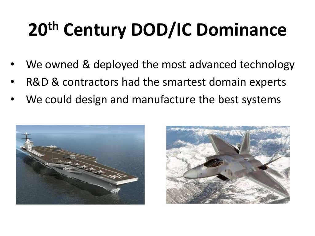 Technical Capabilities Dept of Defense