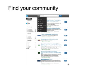 Find your community
 