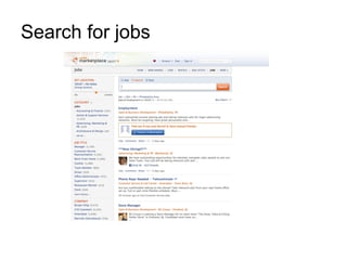 Search for jobs
 