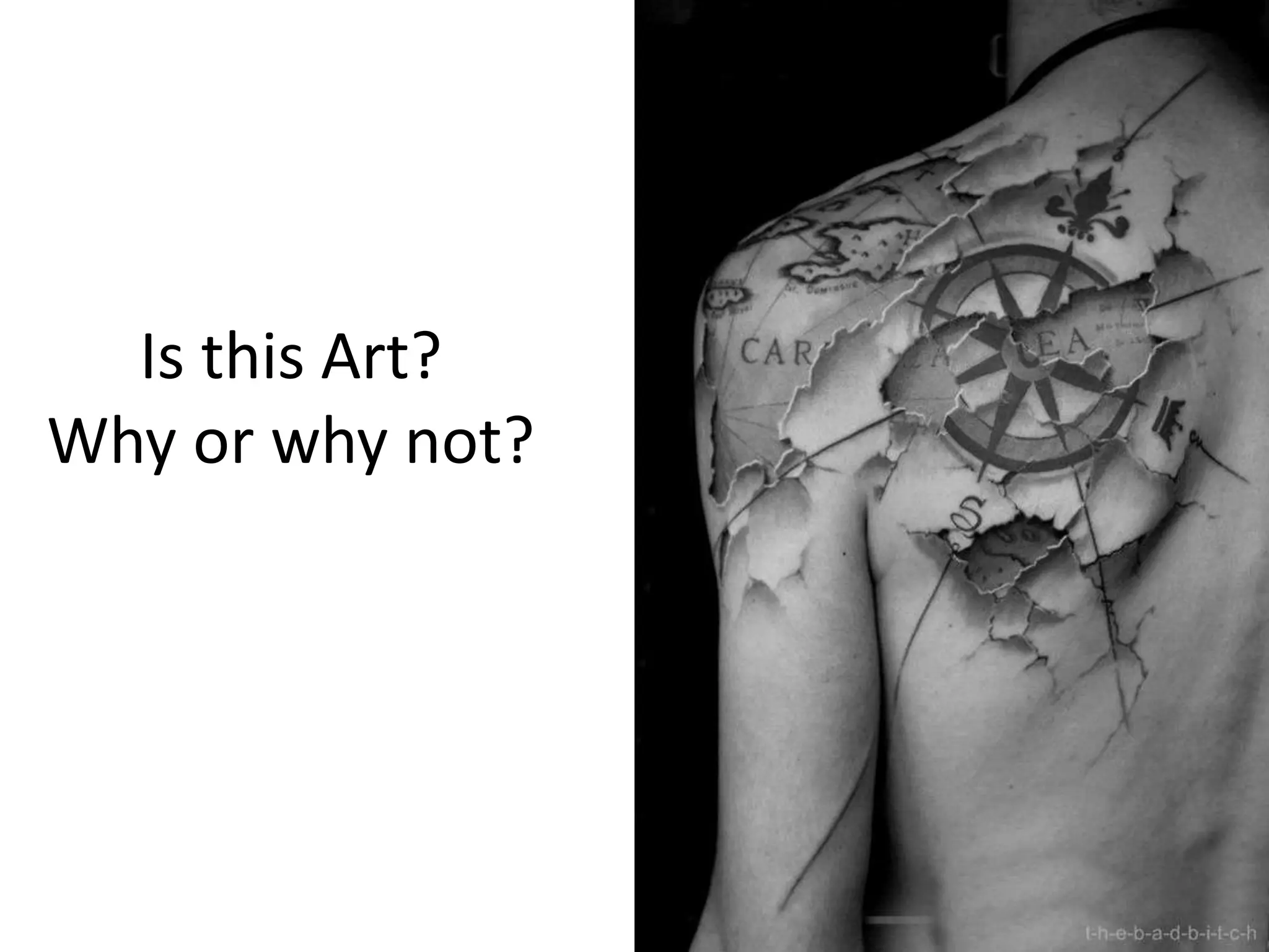 Is this Art?
Why or why not?
 