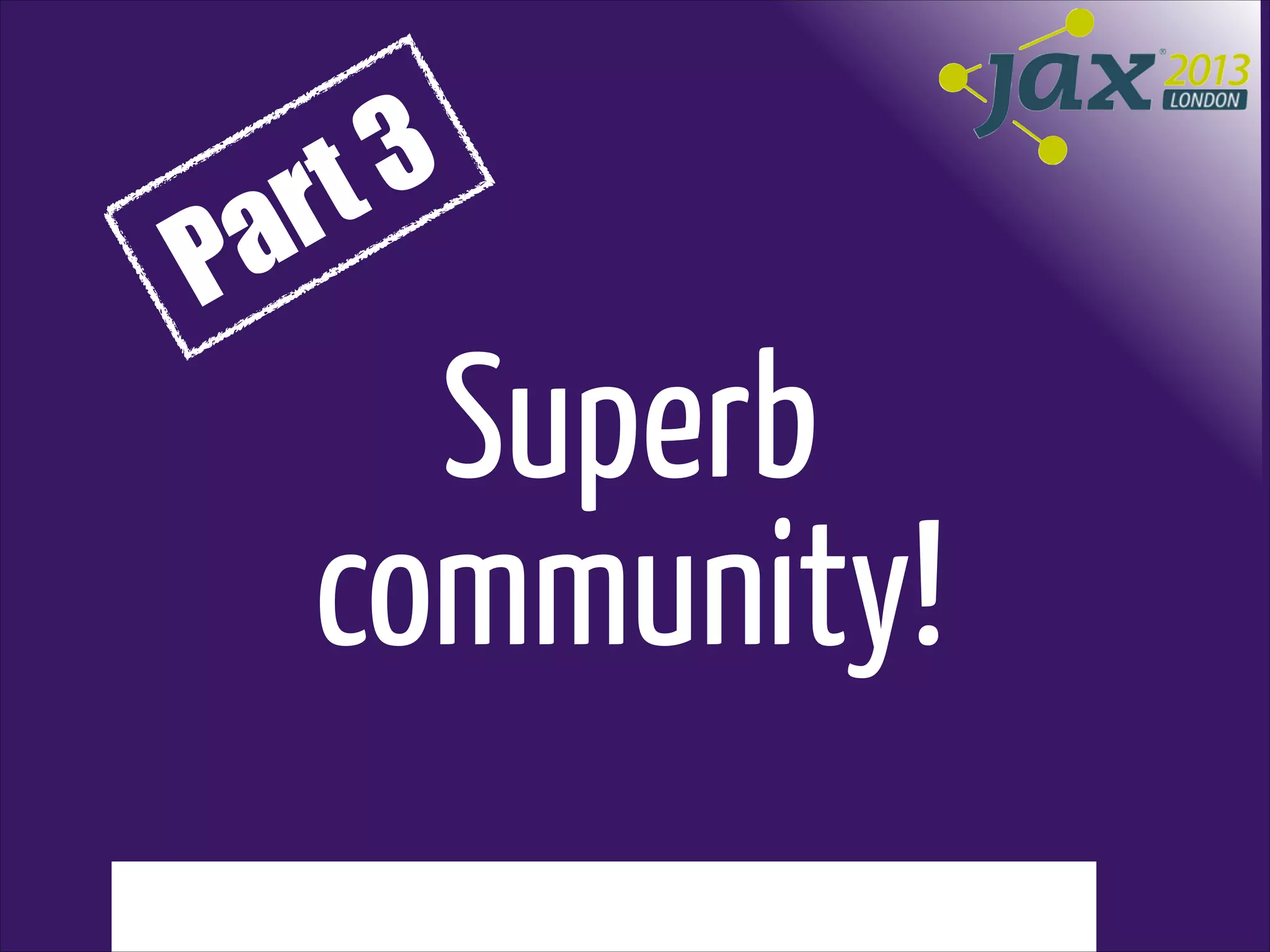 3
t
r
a
P

Superb
community!

 