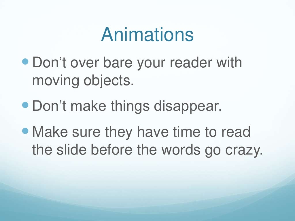 What not to do in powerpoint