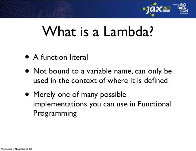 What You Need to Know About Lambdas - Jamie Allen (Typesafe)