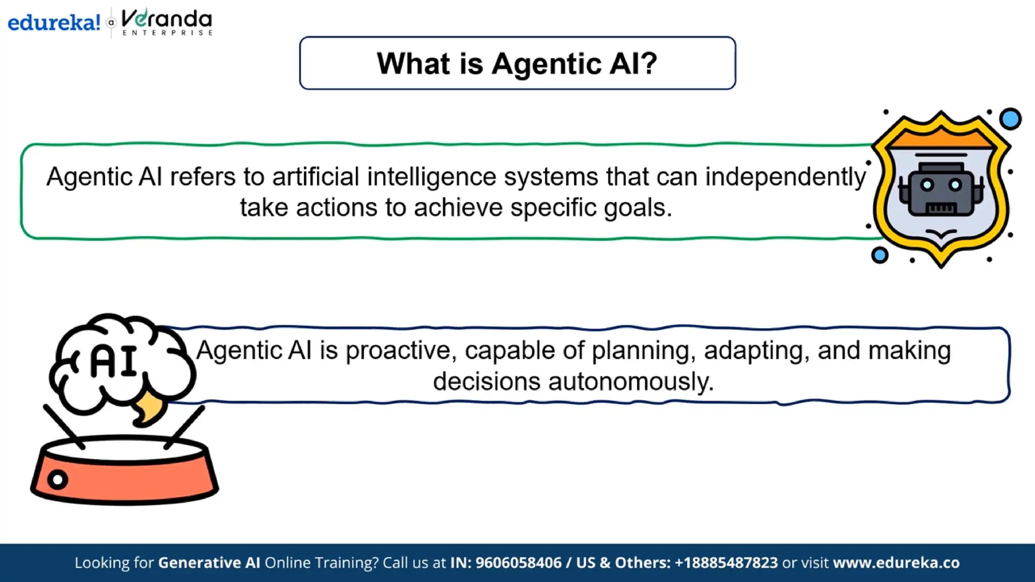 Edureka - What is Agentic AI? | Difference Between Generative AI and Agentic AI