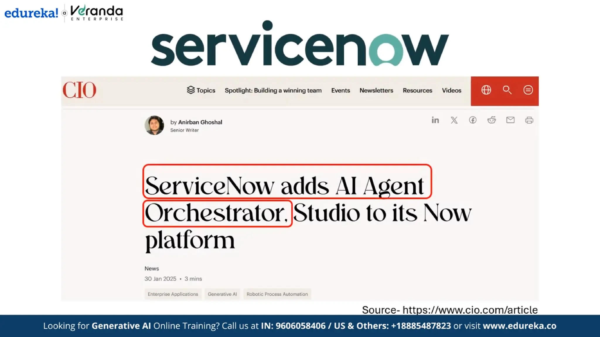 Edureka - What is Agentic AI? | Difference Between Generative AI and Agentic AI