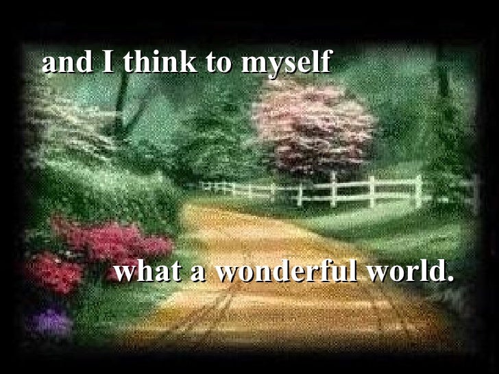 What A Wonderful World