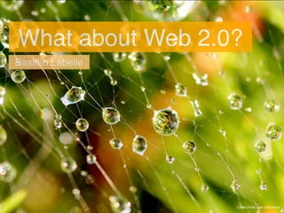 What about Web 2.0?
Bastien Labelle




                  Credit: Flickr user ‘Lida Rose’
 