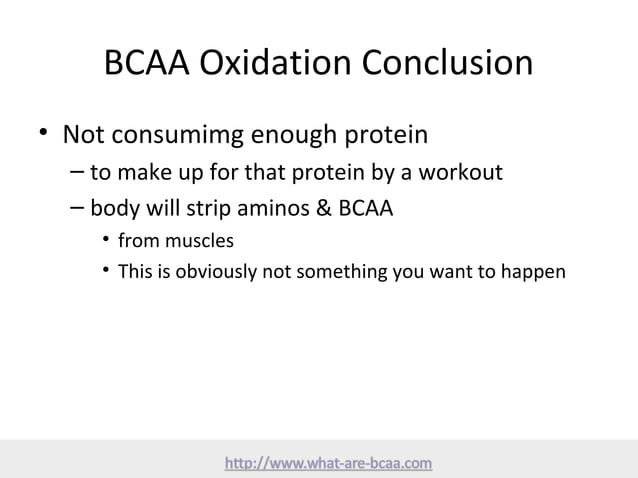 What are BCAA | PPT
