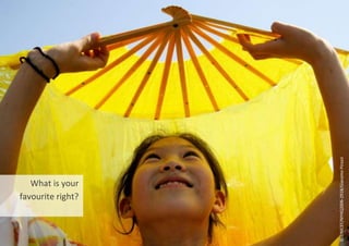 What is your
favourite right?
©
UNICEF/NYHQ2006-2918/Giacomo
Pirozzi
 