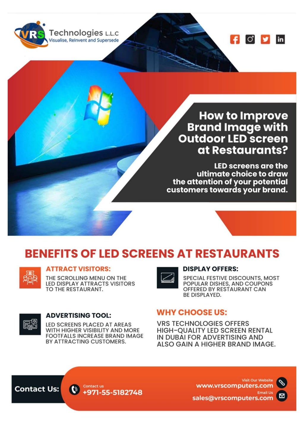 What are the Benefits of LED Screens for Restaurants? | PDF