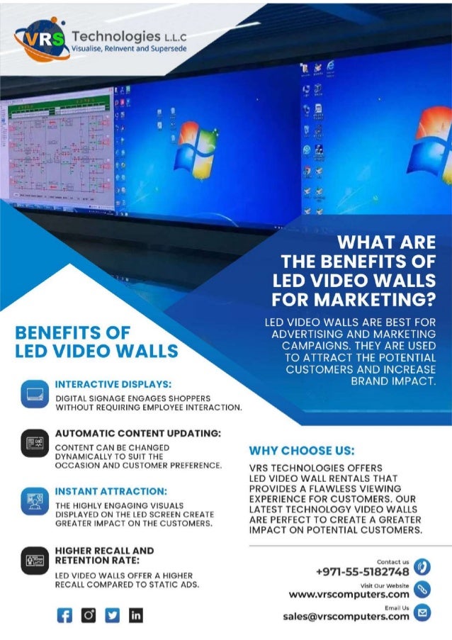 What are the Benefits of LED Video Walls for Marketing?