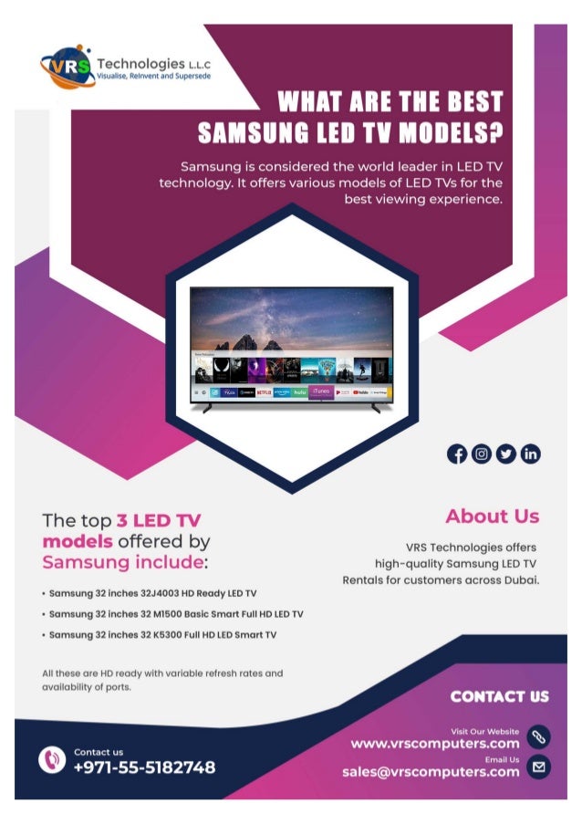 What are the Best Samsung LED TV Models?