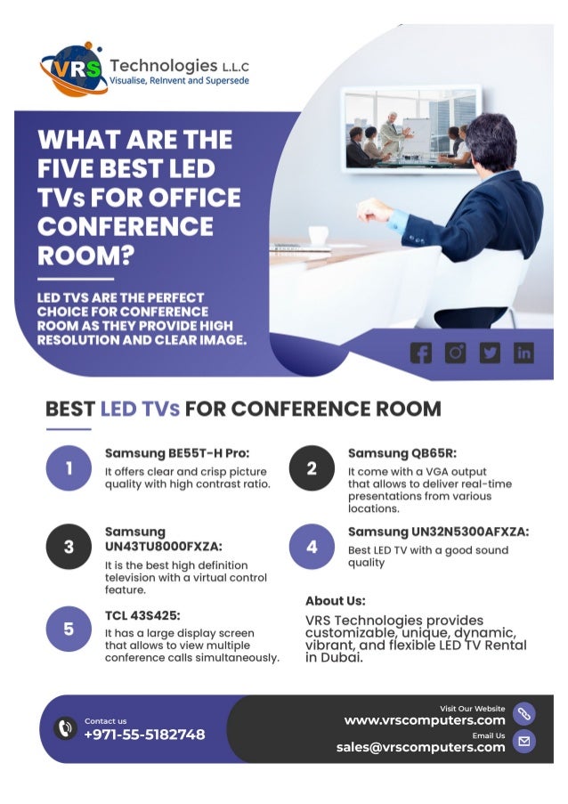 What are the 5 Best LED TVs for Office Conference Room?