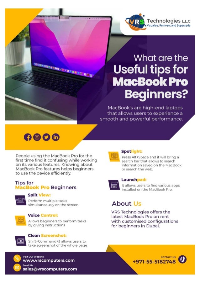What are the Useful Tips for MacBook Pro Beginners?