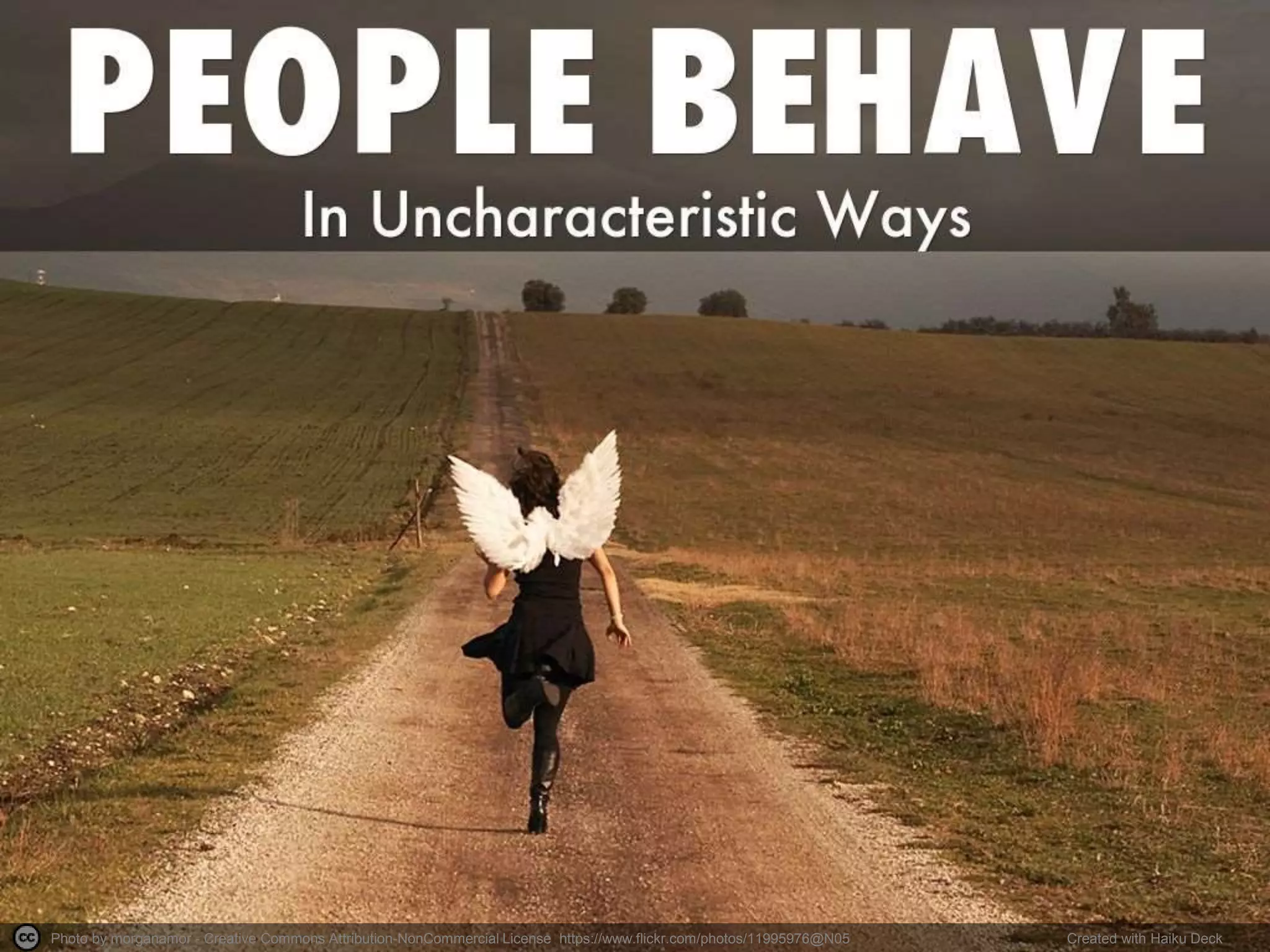 Photo by morganamor - Creative Commons Attribution-NonCommercial License https://www.flickr.com/photos/11995976@N05 Created with Haiku Deck
 