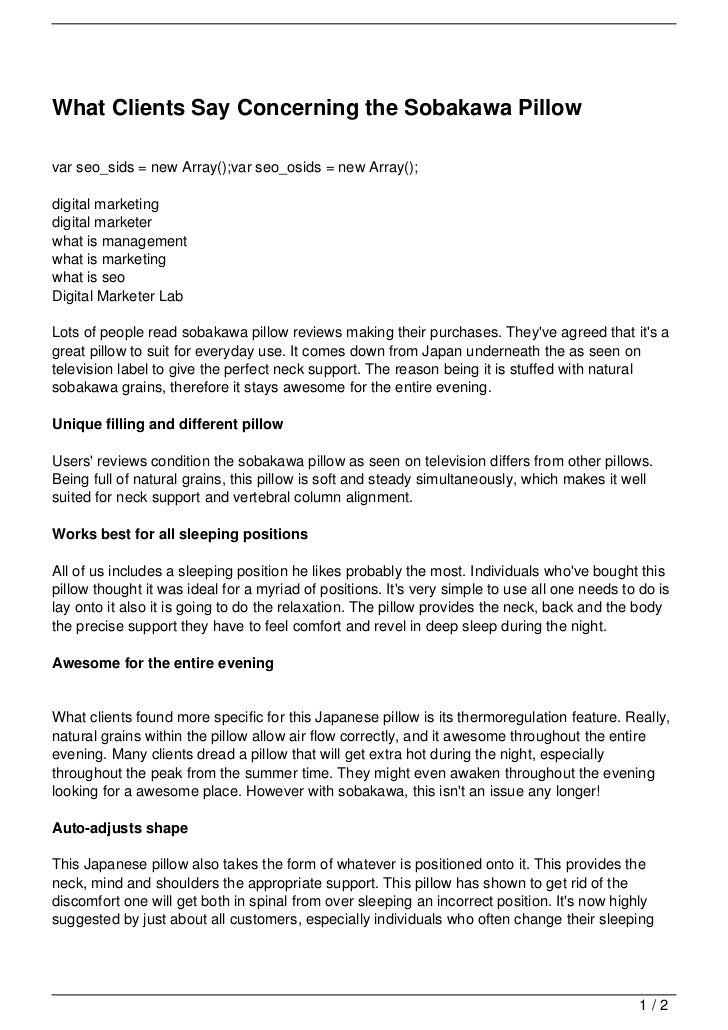 what clients say concerning the sobakawa pillow 1 728 jpg cb 1349446430 steady form reviews