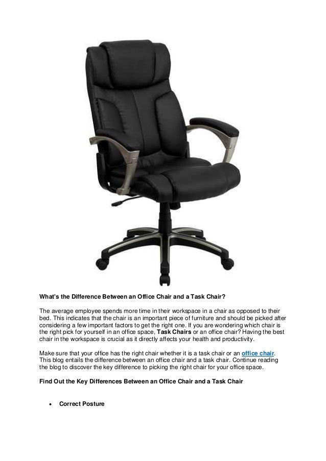 What's the Difference Between an Office Chair and a Task Chair?