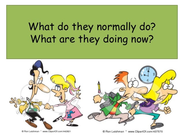 Primary Colours Present Simple Present Continuous Primary Colours Present Simple Present Continuous