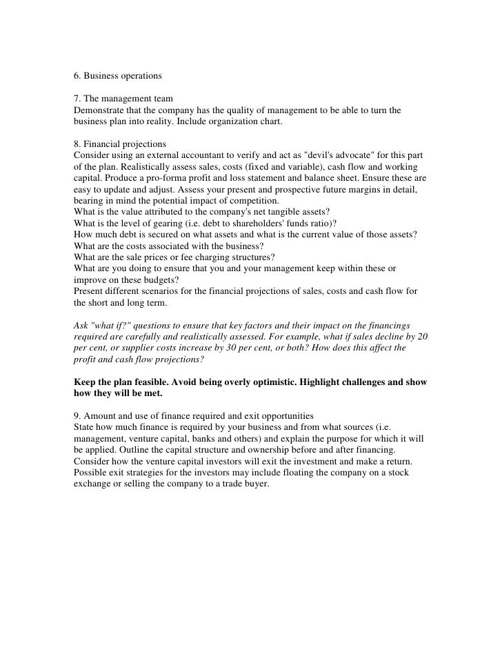 business plan planned community venture capitalist