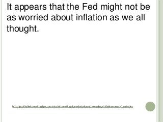 What Does Increasing Inflation Mean for Stocks?