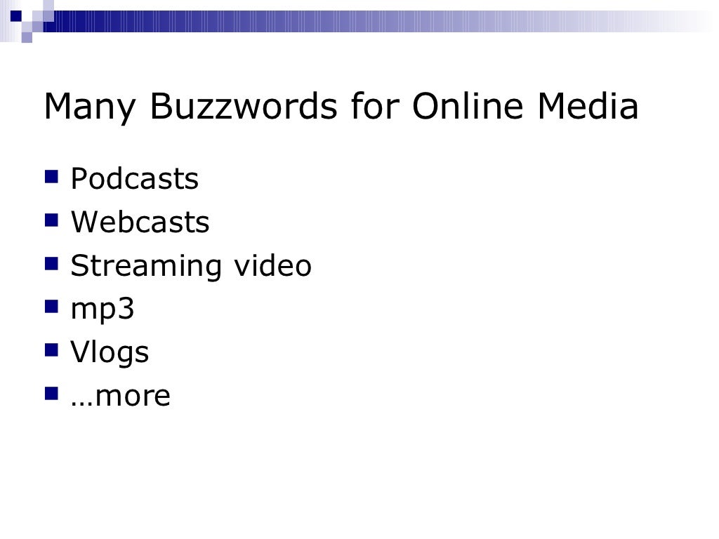 What Does Online Media Mean?