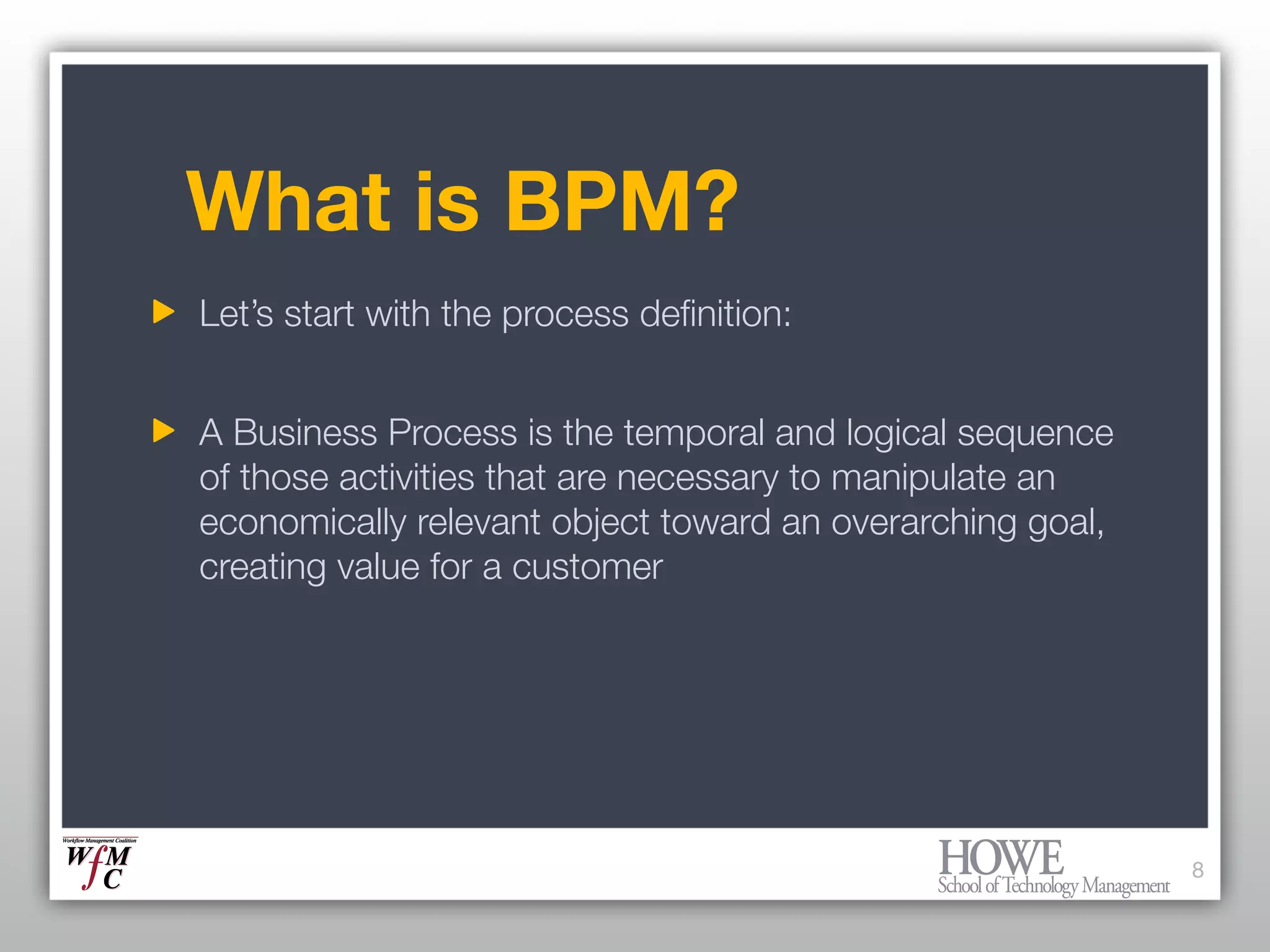 What every Enterprise Architect needs to know about BPM and Workflow