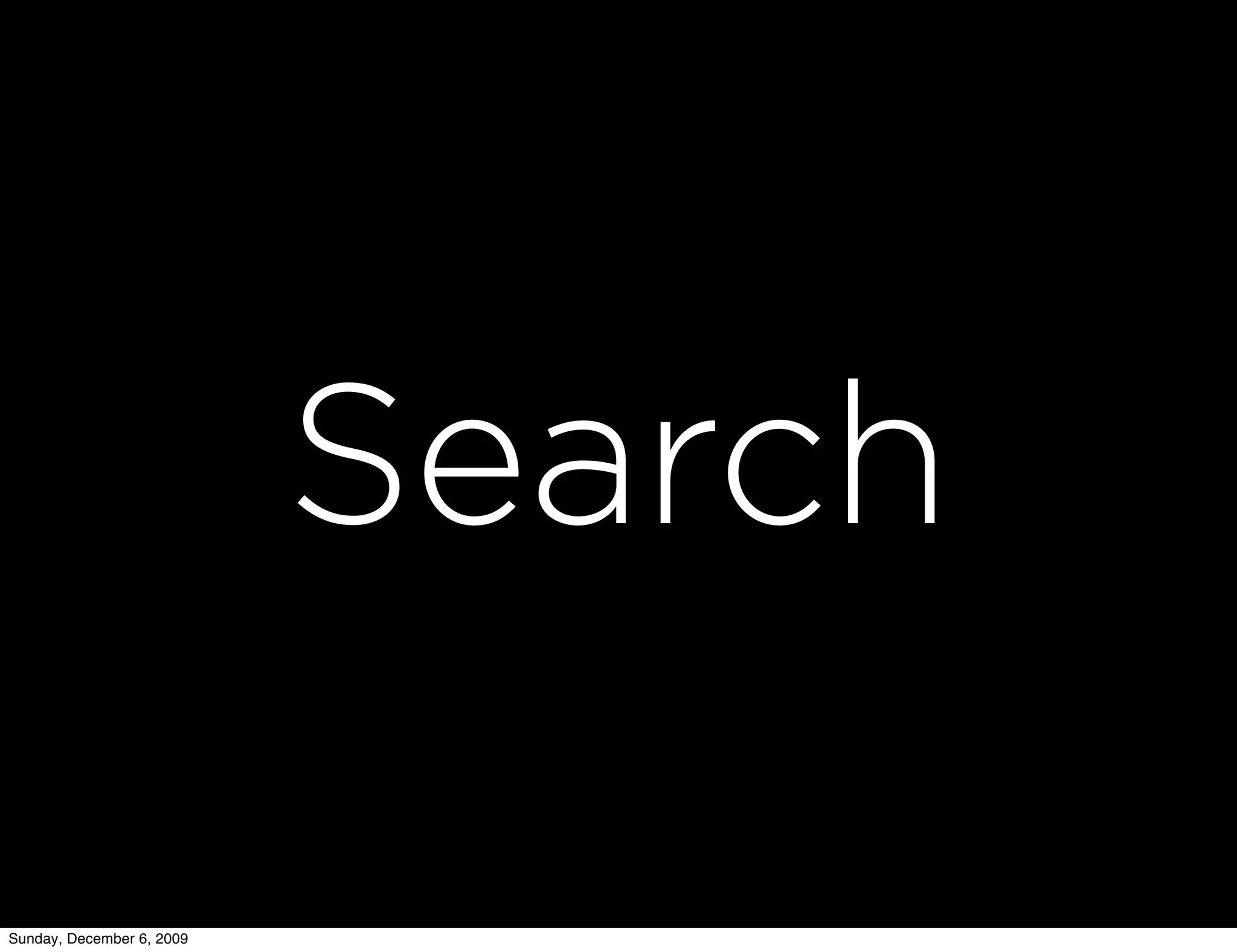 Search

Sunday, December 6, 2009
 