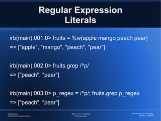 Regular Expressions 
