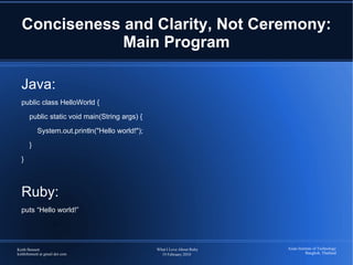 Other Interests: Travel, Music, Study of Massage and Asian and European Languages 