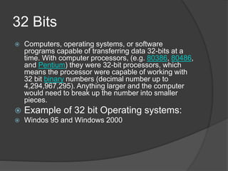 32-Bit vs. 64-Bit OSes: What's the Difference?