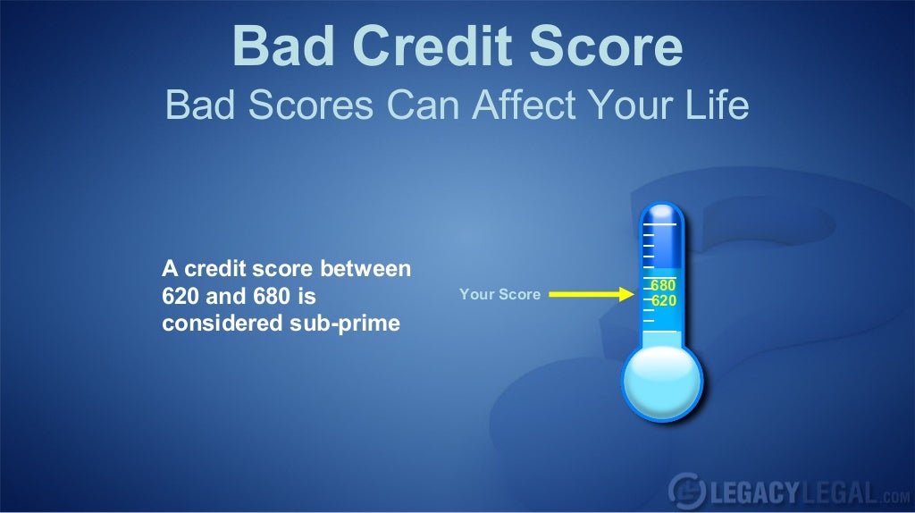 What Is Considered A Bad Credit Score?