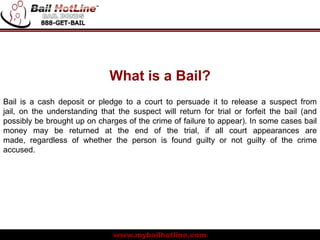 What is a Bail Bond | Bail Bond Process Slide 3