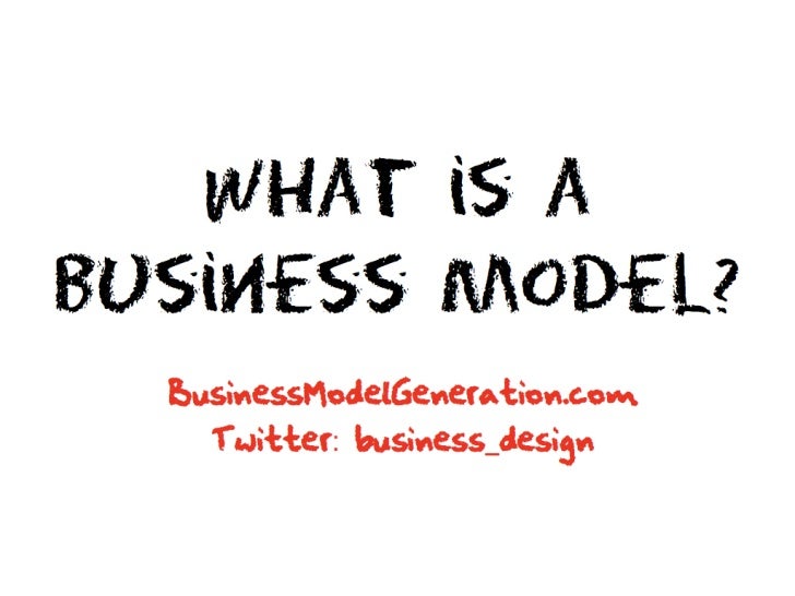 what is a business model