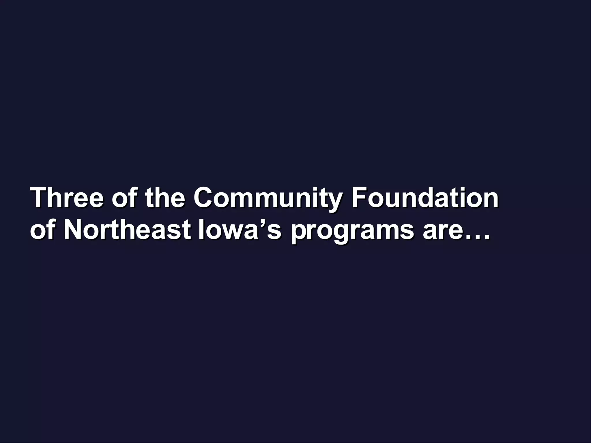 What is a Community Foundation?