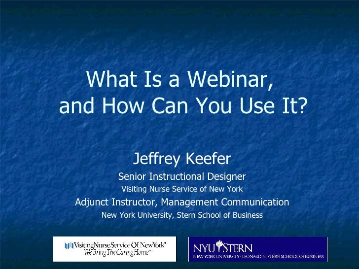 what is a webinar