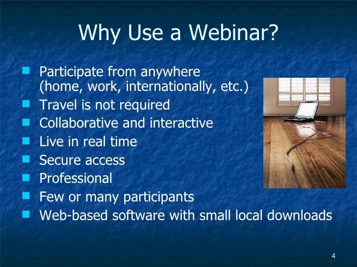 what is a webinar