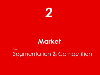 2
         Market
Covers


Segmentation & Competition
 