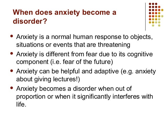 What is Anxiety Disorders?
