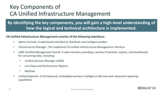 Pre-Con Education: What Is CA Unified Infrastructure Management and ...